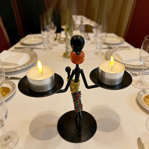 Estatua de hierro decorativa para hogar moderna miniatura 4
