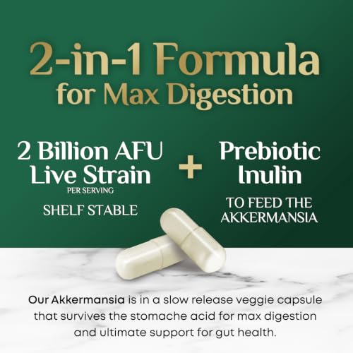 Nature's Nutrition Akkermansia Probiotic 2 Billion AFU
