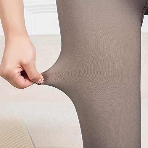 Meia-calça Flawless Legs falsa, translúcida, quente, de lã, forrada com lã, meia-calça feminina pret