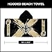 Northwest New Orleans Saints NFL Cross Out Youth Hooded Micro Fiber Towel 22 x 51 Inches