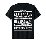 Kettensäge Bier Holzfäller Waldarbeiter Forstwirt