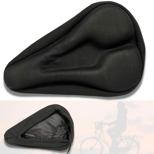 Capa de Selim Banco Assento de bicicleta, almofada em Gel para bicicletas e Bikes ergométricas com b