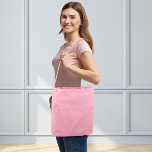 Image of Lily queen Natural Canvas Tote Bag for Crafting Reusable Grocery Shoulder Bags 2pcs