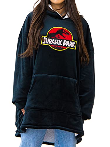 Jurassic Park UXJUPAMSP001 Sweatshirt à Capuche, Noir, Taille Unique Mixte Cover