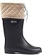Gummistiefel Damen Aigle Polka Giboulée in Blau (Marine / Beige) 35 EU