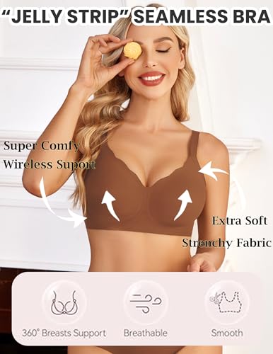 Image of Avidlove Bras for Women No Underwire Seamless Bra Comfortble Bralette Full Coverage Everyday Bras