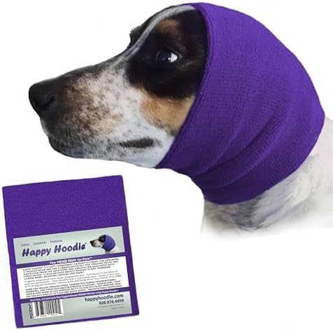 Happy Hoodie Purple Dog Grooming Hood, Reduces Stress and Anxiety- Two