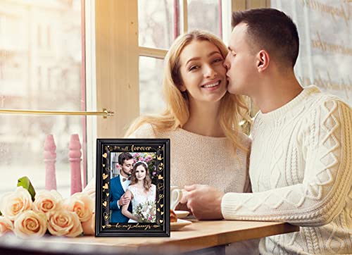 Whatsign Valentines Day Picture Frame You Will Forever Be My Alwarys Wood Valentines Photo Frame Valentine Love Picture Frame Valentines Day Gifts For Her Him Girlfriend Boyfriend Wife Husband Couples #TOP2