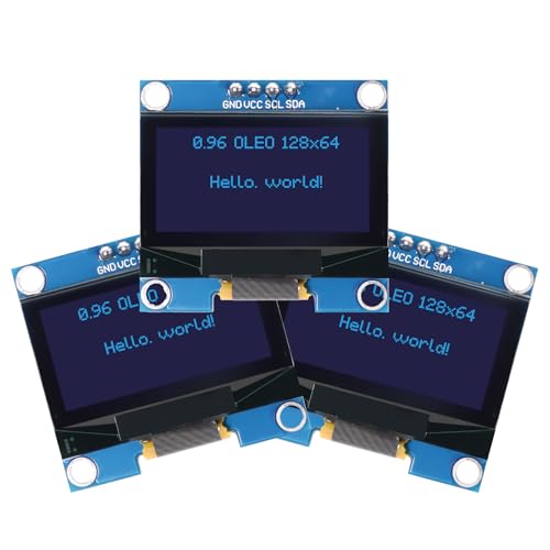 0.96 Pouce OLED I2C Ecran Binghe 3 pièces OLED I2C Display avec 128 x 64 Pixel OLED Display Module...