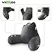 WhooLoo Reading Pillow Sitting Up in Bed Backrest Support Large Adult Back Wedge Watching TV Bedrest Gerd Heartburn Recovery Snoring Made in The USA 100% Memory Foam w/Removable Washable Cover