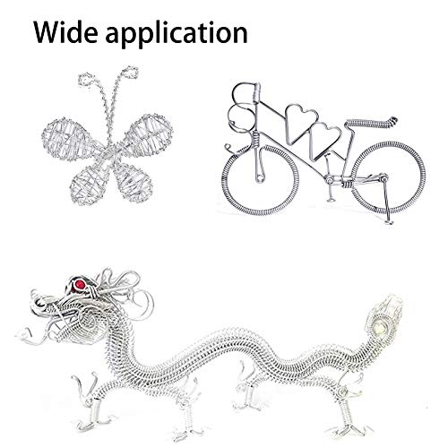 NBEADS 100M 1.5mm Filo di Alluminio Orchidea, Filo...