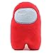 Peluche Giocattoli Among Us, Plush Crewmate Among Us Space Werewolf Killing Game Personaggio Bambola (Rosso 20cm)