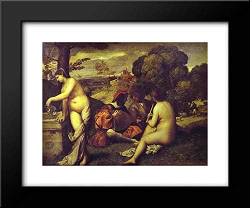 Concert Champetre 24x20 Framed Art Print by Titian