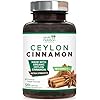 Ceylon Cinnamon Capsules - Organic Ceylon Cinnamon 1800mg Per Serving - Extra Strength, Certified Organic True Cinnamon Powder Formula - Sugar Free Supplement - Bottled in the USA - 120 Capsules