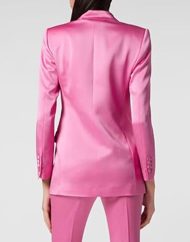 Champagne Satin Women's Blazer and Pants Set for Every Occasion - Image 5