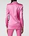 Satin Suit Women Two Piece Outfits Blazer Jacket and Pants Business Fashion Suit Sets (Blazer+Pants)(Champagne,4)