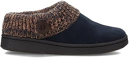 Clarks Women's, Sweater Collar Slipper Clog Navy 8 W | Image 1
