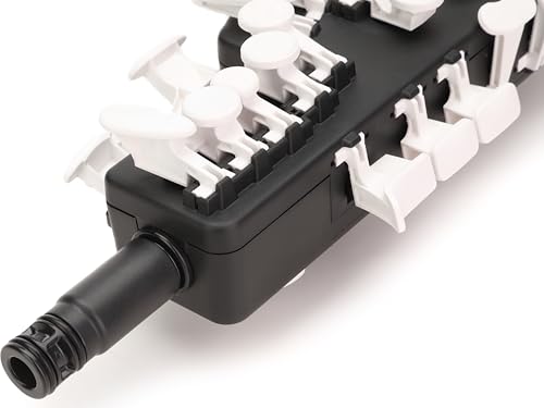 Image of Travel Sax 2 (White Silicon) - Compact Digital Saxophone for Silent Practice Anywhere | Lightweight Electronic Sax with Real Alto Mouthpiece, Built-in Speaker, Bluetooth MIDI /Audio, USB-C, 70+