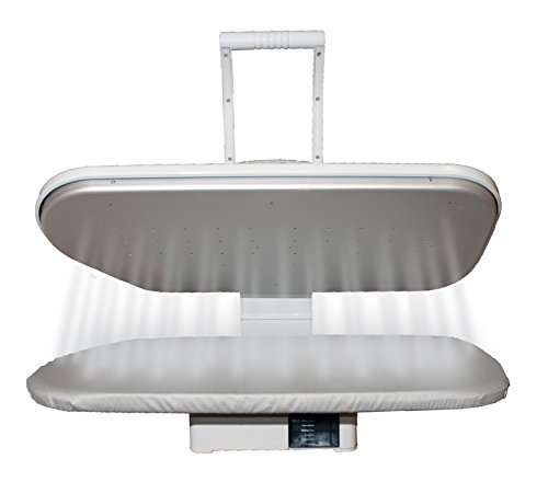 Two in One Compact Ironing Steam Press and Steam Press Stand Set - 1,350 Watt Steam Press - Adjustable Telescopic Press Stand - Perfect for Delicate Garments