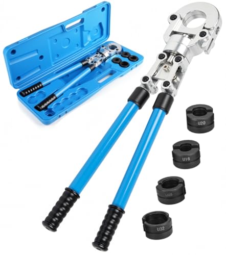 TLSUNNY Alicates Prensadores de Tuberías U Manual,16-20-25-32 mm, 360°maquina multicapa, Prensa Multicapa,Mango Extensible, para Tubo PPR-,PEX-,PB-,PE-,PAP-Rohren,Aluminio-Plástico TLSUNNY Alicates Prensadores de Tuberías U Manual,16-20-25-32 mm, 360°maquina multicapa, Prensa Multicapa,Mango Extensible, para Tubo PPR-,PEX-,PB-,PE-,PAP-Rohren,Aluminio-Plástico