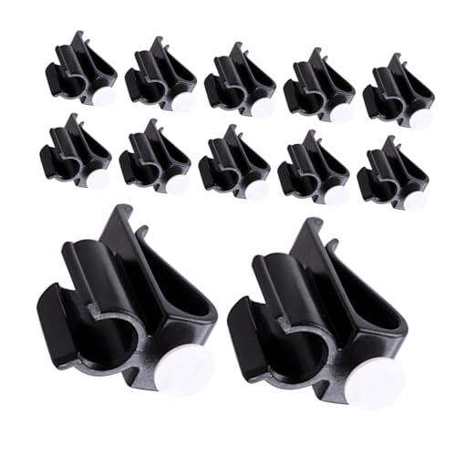 LIOOBO 14個ゴルフパター用クリップ 軽量プラスチック製 クラブ固定ホルダー ゴルフバッグ外部取付対応 男女兼用 練習用 屋外使用に