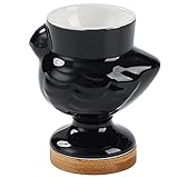 Le matériau en céramique de haute qualité et durable est robuste, durable et résistant aux rayures. En outre, le point fort de notre coquetier, notre coquetier est non seulement bonne forme, mais le matériau est bon.