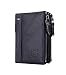 Produktbild Anyeda Leder Geldbörse Herren Bifold Slim Wallet Schwarz Brieftasche Herren Querformat 9.5x3x12CM