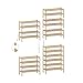 BAMFOX 2-Tier Shoe Rack,Bamboo Stackable Shoe Storage Organizer Unit Entryway Shelf,27.2