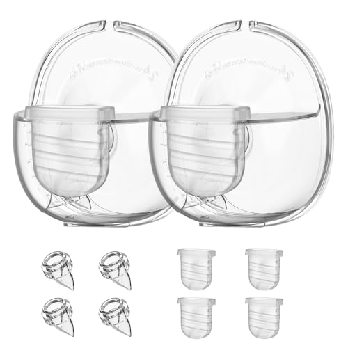 Image of Wearable Breast Pump Replacement Parts Compatible with S32 Wearable Breast Pump, Include Duckbill Valve, Silicone Diaphragm, 24mm Flange, Milk Collector Cup, 2 Sets