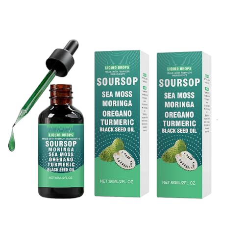 Gotas líquidas de amargo de guanábana: Favorecen el equilibrio y la vitalidad naturales, para hombres y mujeres,2pcs