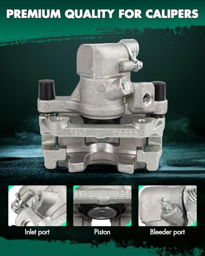 Image of SCITOO 19B6284B 19B6285B Rear Left & Right Disc Brake Calipers Assembly w /Bracket for Ford for EcoSport 2018-2020,for Ford for Focus 2012-2018