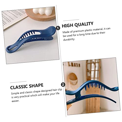 Large Blue Hair Clip for Women - Durable Plastic Claw Clip for Thick Hair No-Slip Grip, Ideal for Bathing Styling, and Daily Use - Image 2