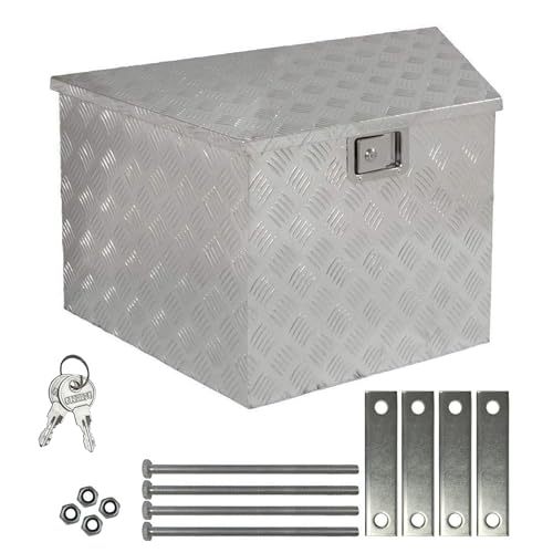 Truckbox Werkzeugbox Werkzeugkiste Anhängerbox Alumium Alubox Deichselbox Montage 120 L Trucky