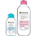 Garnier SkinActive Micellar Cleansing Water, For All Skin Types, 13.5 fl oz + Micellar Cleansing Water, For Waterproof Makeup, 3.4 fl oz