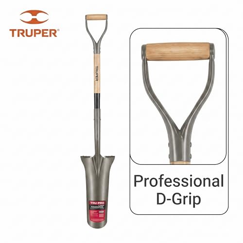 Pala de drenaje Truper Tru Pro 16 pulg con mango de madera premium miniatura 4