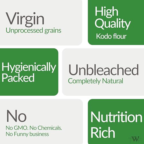 Image of TWF Kodo Flour | 1kg | Stone Ground | Not Pulverized | Kodra Atta | Naturally Gluten-Free | Virgin - Nutrient Rich