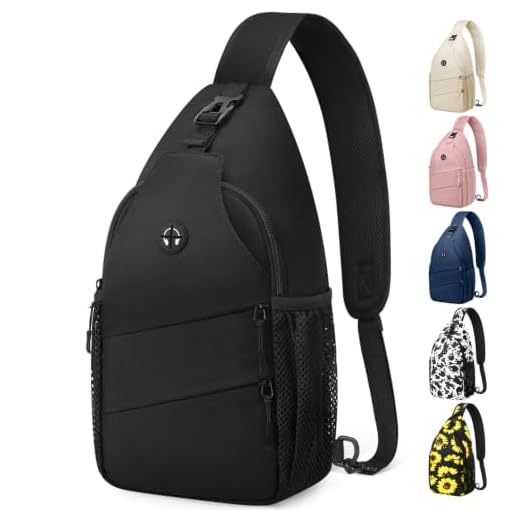Pritent Crossbody Bags for Women Men Trendy Sling Bag Backpack Chest Bag