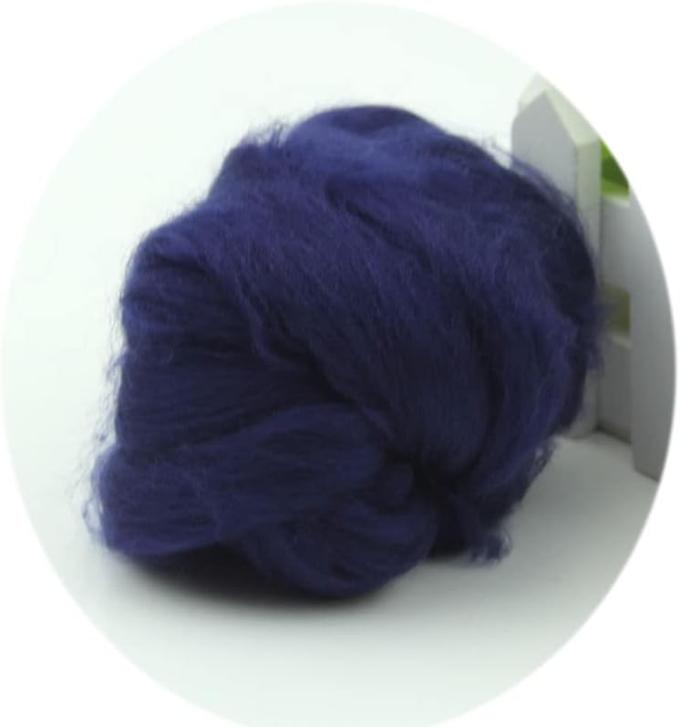 TRENDYBOY Fashion Wool Needlefelting Top Roving Dyed Spinning Wet Felting Fiber(FB)