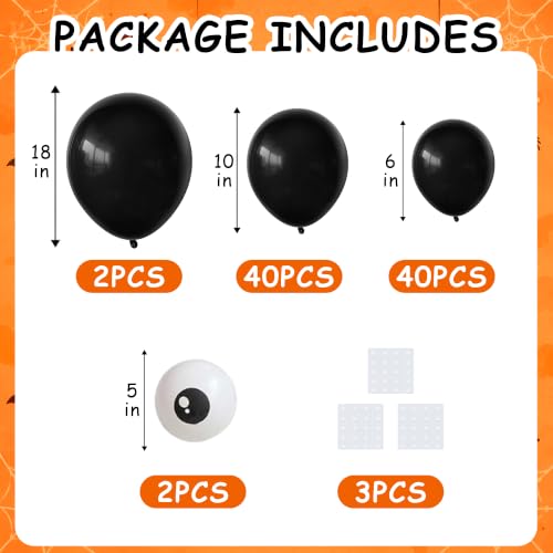 Image of Halloween Link Balloons Spider Balloon Garland Halloween Party Decorations