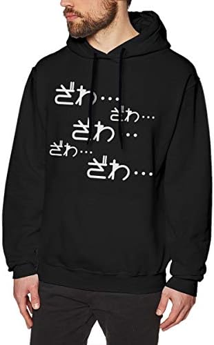 JIALIA Akagi Kaiji - Zawa. Crewneck Long Sleeve Sweatshirt Pullover Hoodies for Men Black
