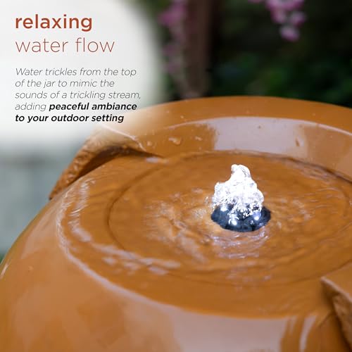 image for Alpine Corporation DIG100XS-BR Outdoor Vintage Cascading Antique Jar W