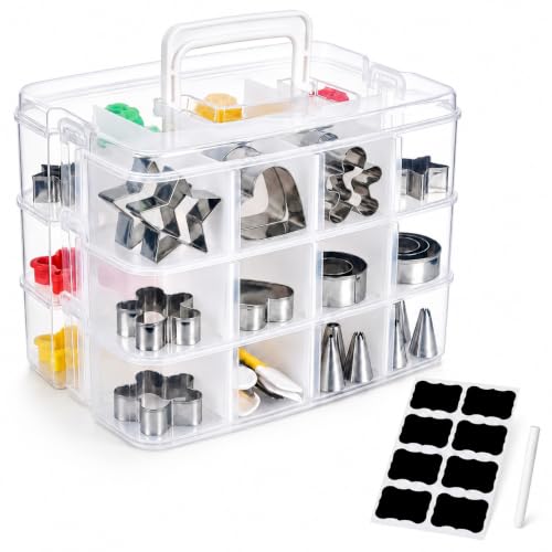Cookie Cutter Organizer Box with 12 Compartments