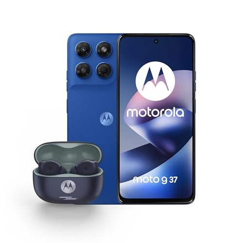 Image of Motorola G37 NAUTICAL BLUE 4GB 128GB with Co2 offset with moto buds 2 plus