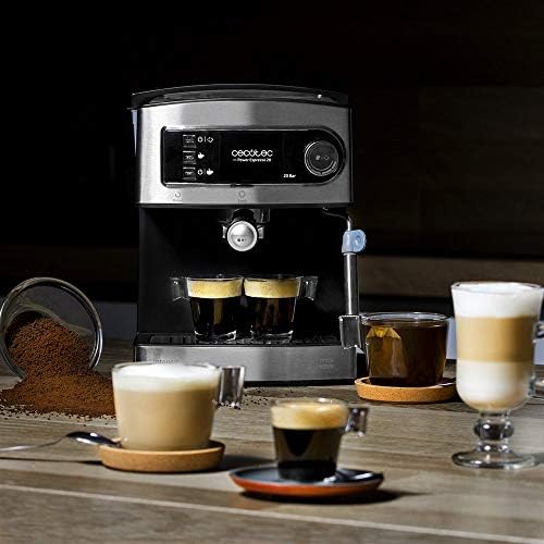 Bild 1 - Cecotec Espressomaschine Cumbia Power Espresso 20 Barista Aromax. Leistung 2900 W, 2 Heizsysteme, 20-bar-Druckpumpe, Manometer, Doppelauslassfilterhalter und 2 Filter (Basic)