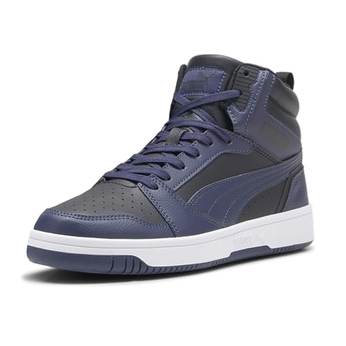 Image of PUMA Mens Rebound High Top Sneaker Casual Shoes, Puma Black-puma Navy-puma White, 9 US