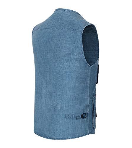 Image of Mens Outdoor Fishing Vest Safari Travel Photography Vests Jacket Multi Pocket