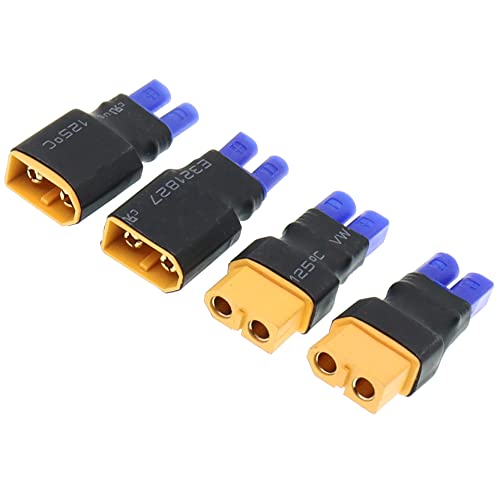 Adaptador XT60 a EC2 para conectar baterías LiPo sin soldar cables de variador 5