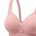 Seamless Jelly Bra Wireless Bras for Women Full Coverage Comfort Push up Bra Soft Casual Breathable Jelly Seamless Bralette with Support Pink