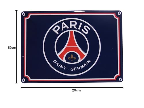 Plaque de rue PSG - Collection officielle PARIS SAINT GERMAIN - Football Ligue 1 - Taille 15 x 20 cm