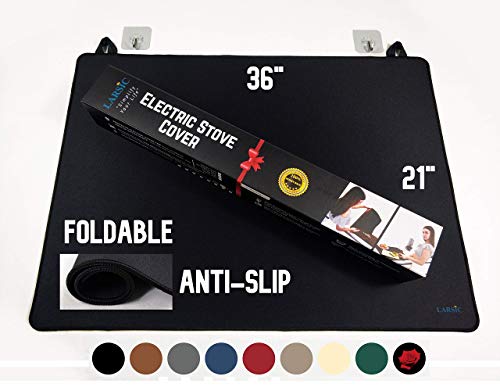 Multifunktions-Herdabdeckplatte und Spritzschutz 91x53cm - Faltbare Abdeckung für Herd, Ceranfeld, Induktionsherd und Waschmaschine -